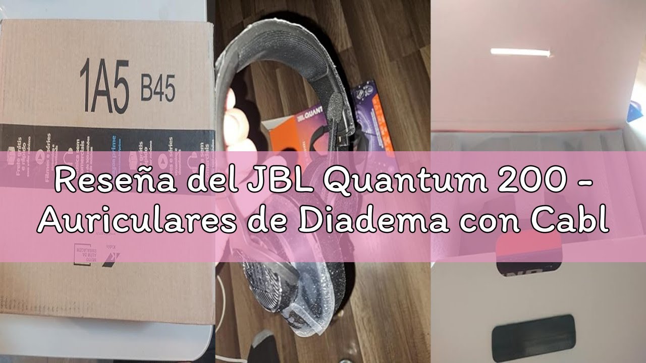Reseña del JBL Quantum 200 - Auriculares de Diadema con Cable para Videojuegos, Color Negro