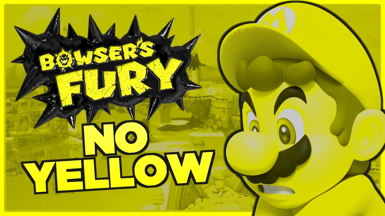 Bowser's Fury but I can't touch YELLOW!