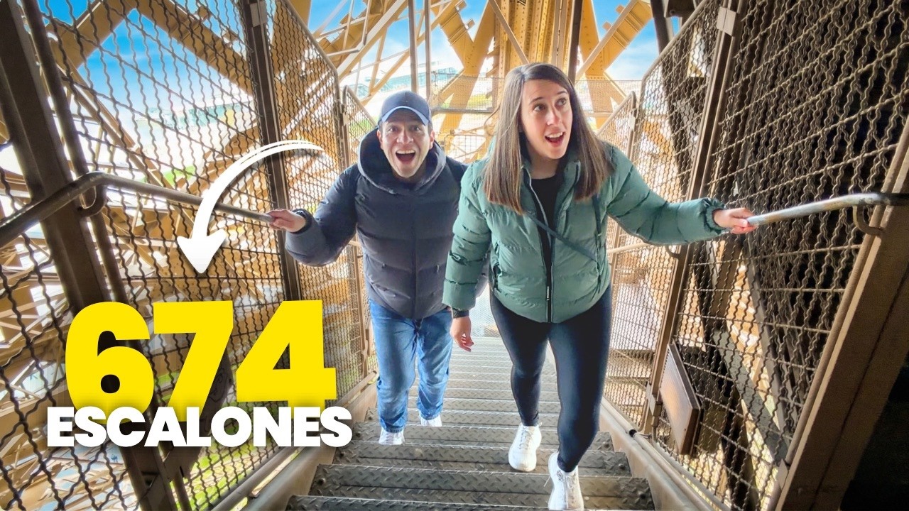Así es subir a la Torre Eiffel por las escaleras 😮‍💨