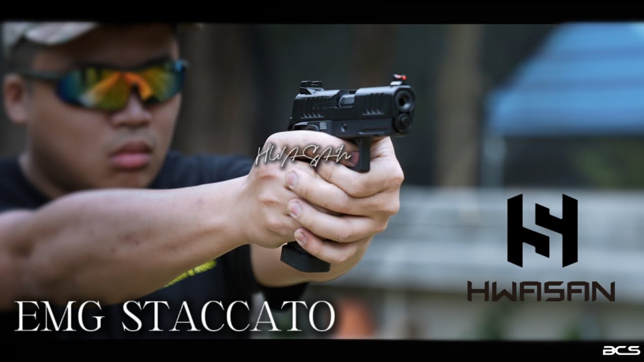 HWASAN SAVIA EMG Staccato 授權系列｜XC・CS・C2 ・ P CNC滑套強化版｜四把手槍一次開箱!