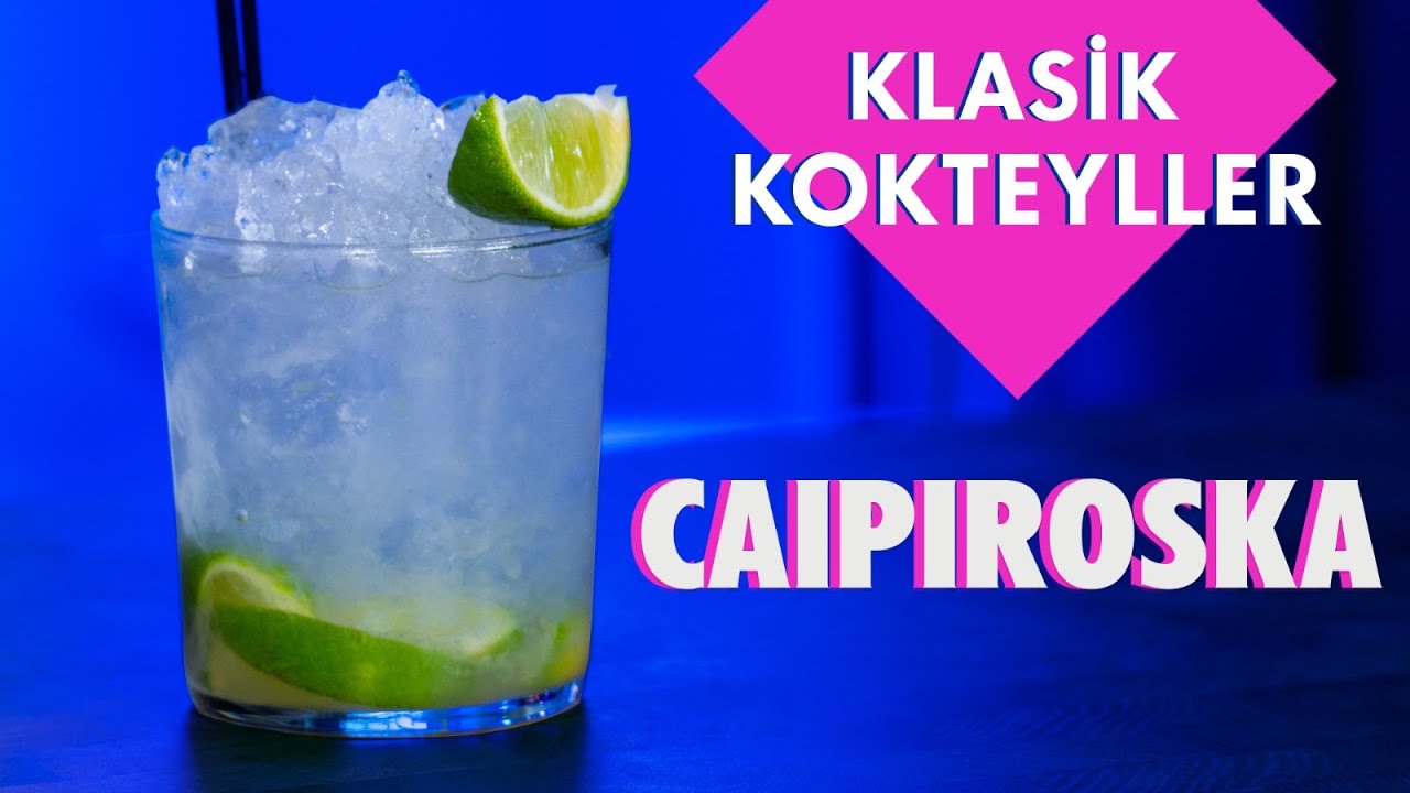 CAIPIROSKA Kokteyli Nasıl Yapılır? // Votka İle Yapılan 3 Malzemeli Klasik Kokteyl Tarifi