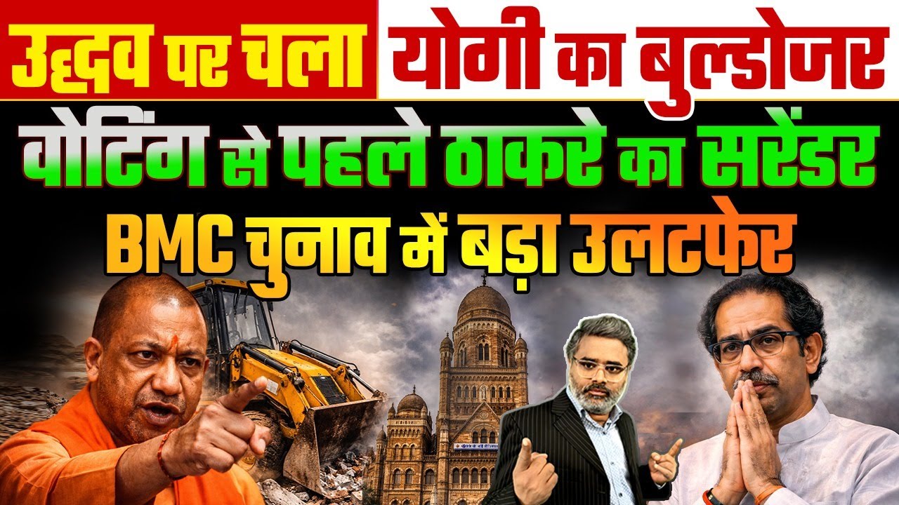 उद्धव पर चला योगी का बुल्डोजर, वोटिंग से पहले ठाकरे का सरेंडर, BMC चुनाव में बड़ा उलटफेर