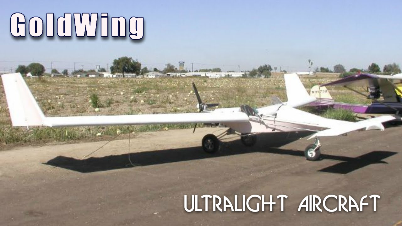 Goldwing ultralight aircraft, Goldwing all composite, canard configuration ultralight.