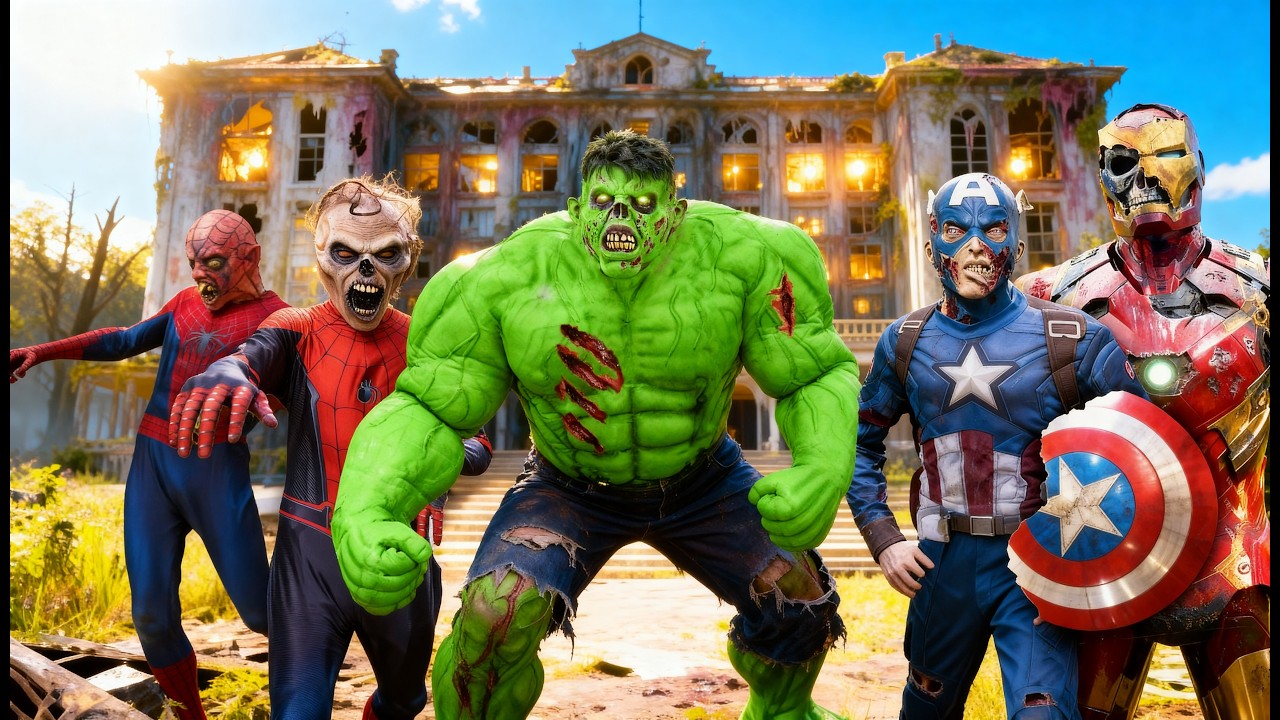 Zombie Hulk Hide and Seek - Haunted Castle!