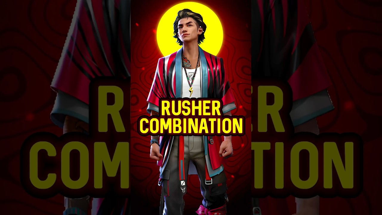 🩸Free Fire Rusher Combination 🔥 OP Character Skills | Best Combo 💯