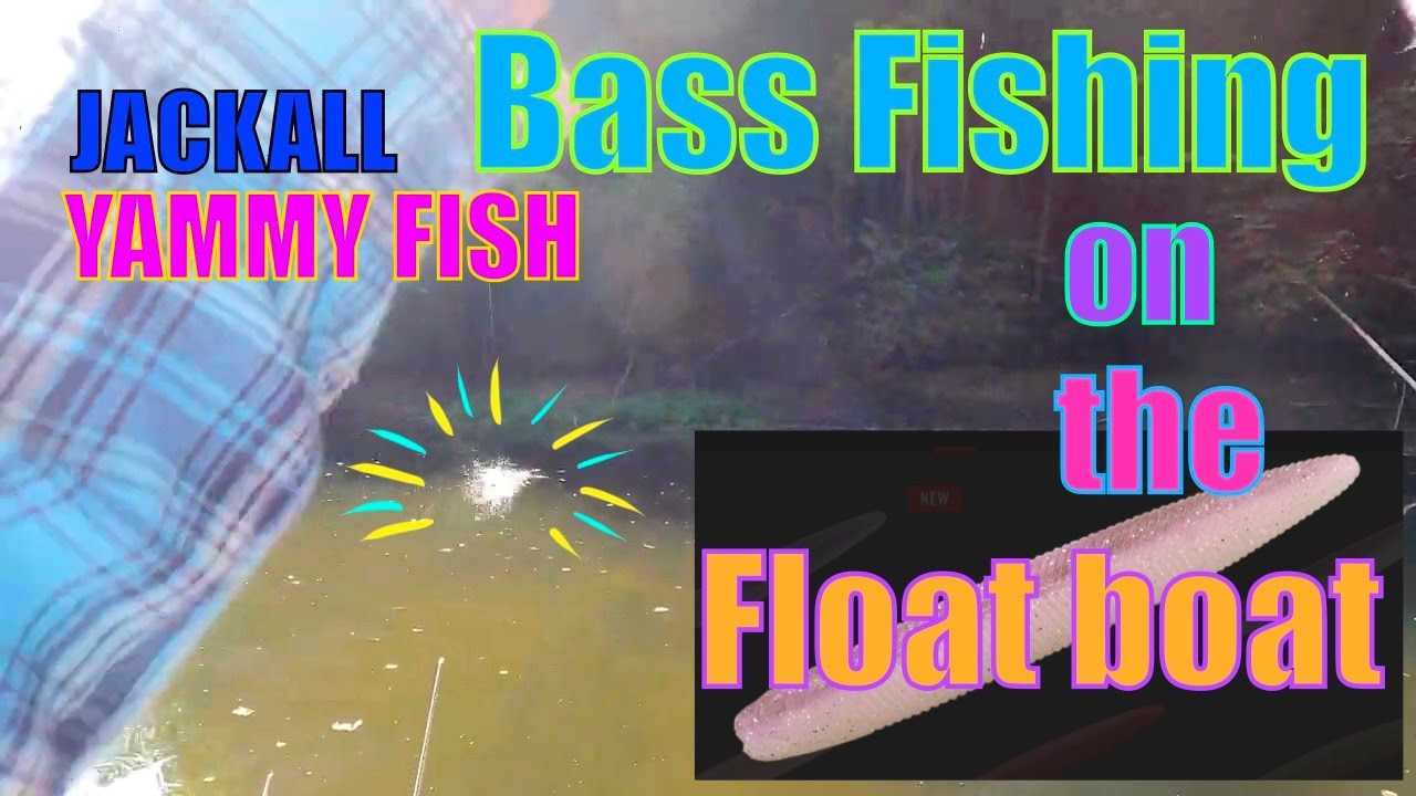 【JACKALL】Pond fishing on the super compact float boat 【Bass Fishing】【Yammy Fish】