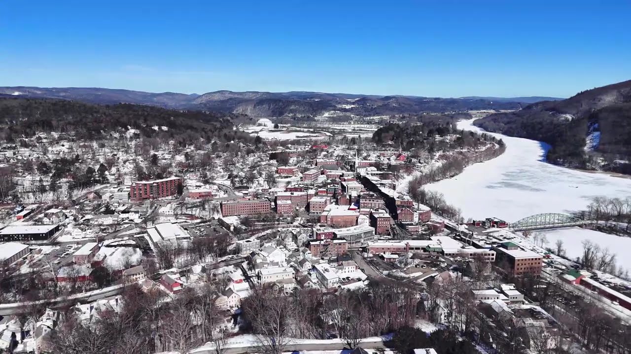 Brattleboro from Above: Brick, Water, and History