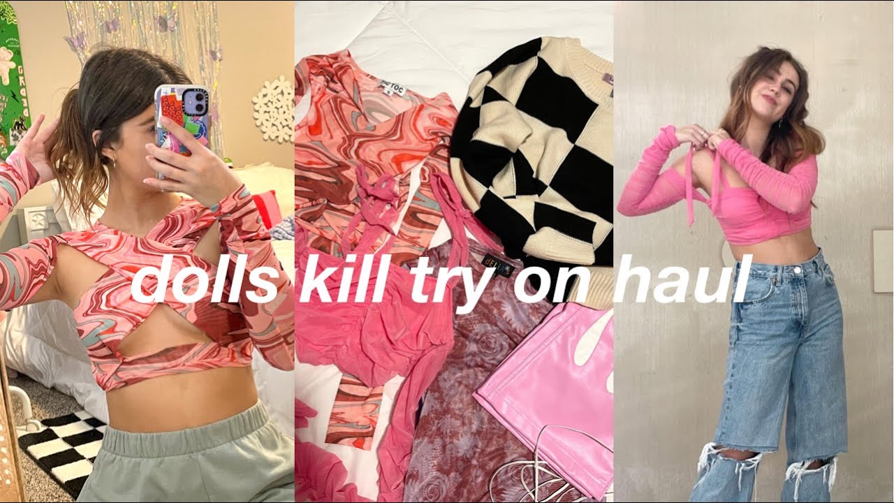 dolls kill try on clothing haul 2021