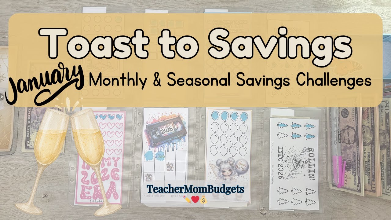 🥂Toast to Savings🥂 January Monthly Challenges | Group Plays + Seasonal Savings | January Week 2