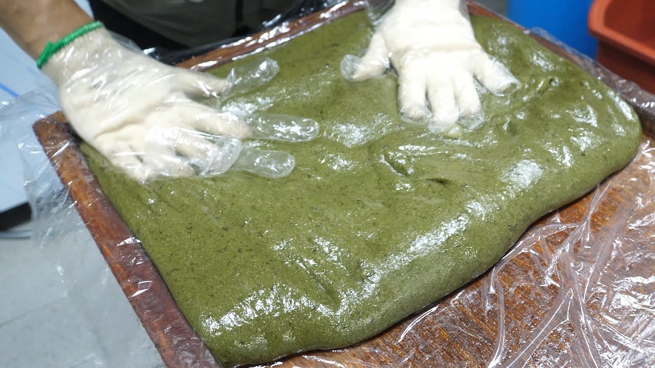 Корейское традиционное приготовление рисового торта - Корейская уличная еда