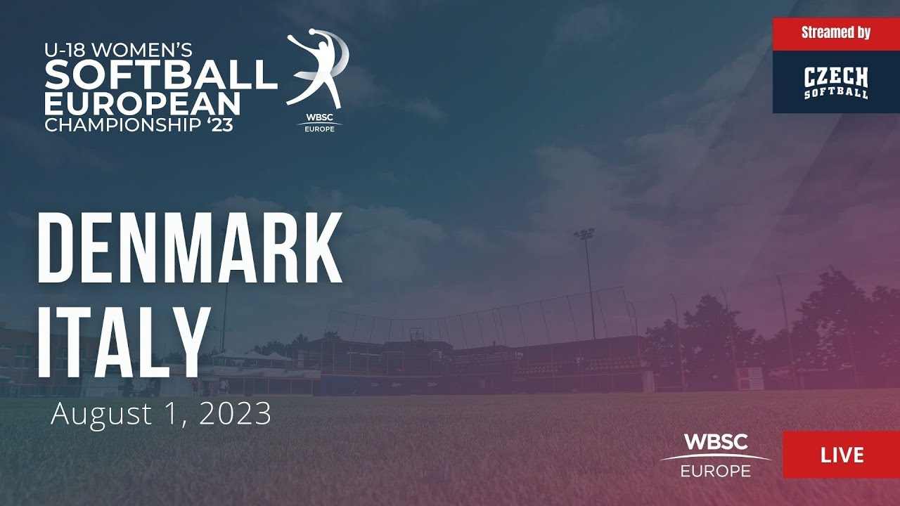 29 U-18 Women's Softball European Championship: Denmark VS Italy