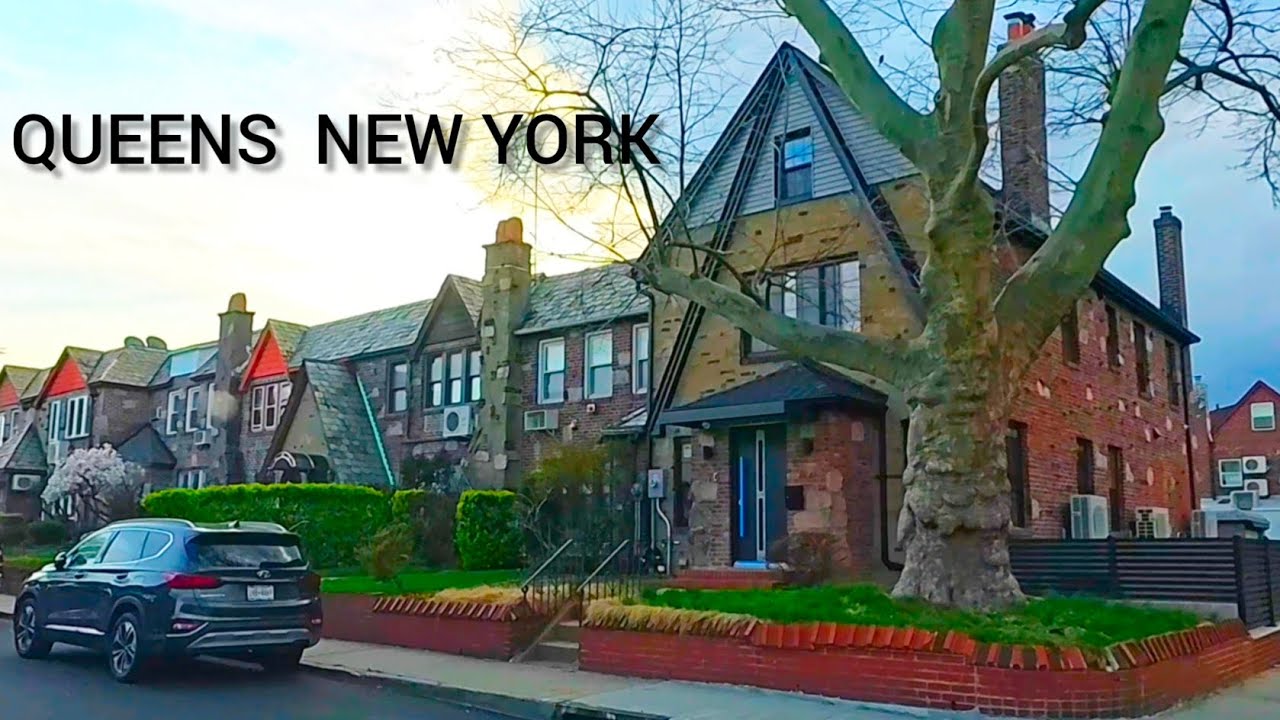 4K DRIVING: REGO PARK / FOREST HILLS TO OZONE PARK QUEENS NY  SPRING 2025.