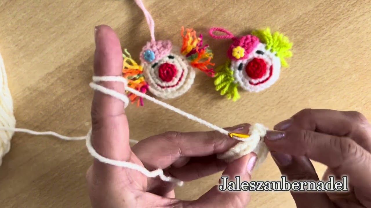 Doppelseitige Clown Köpfe Häkeln 🧶🤡