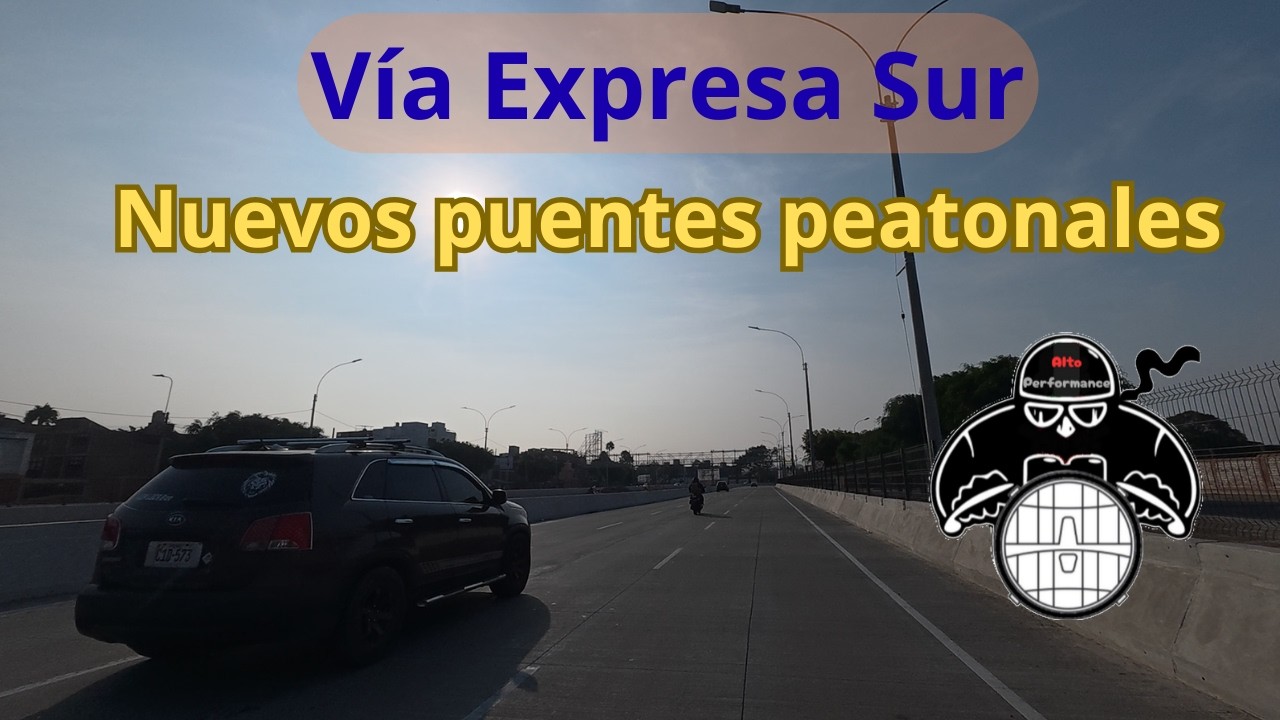 Acompáñame y veremos los nuevos puentes peatonales en la Vía Expresa Sur. 01/03/2026.