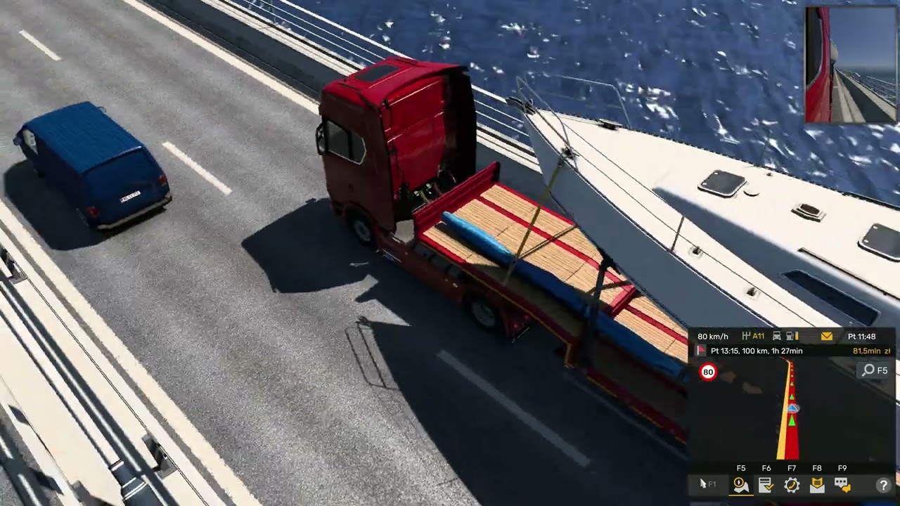 Euro Truck Simulator 2 [4K] - Travem&uuml;nde - Kopenchaga -Jacht