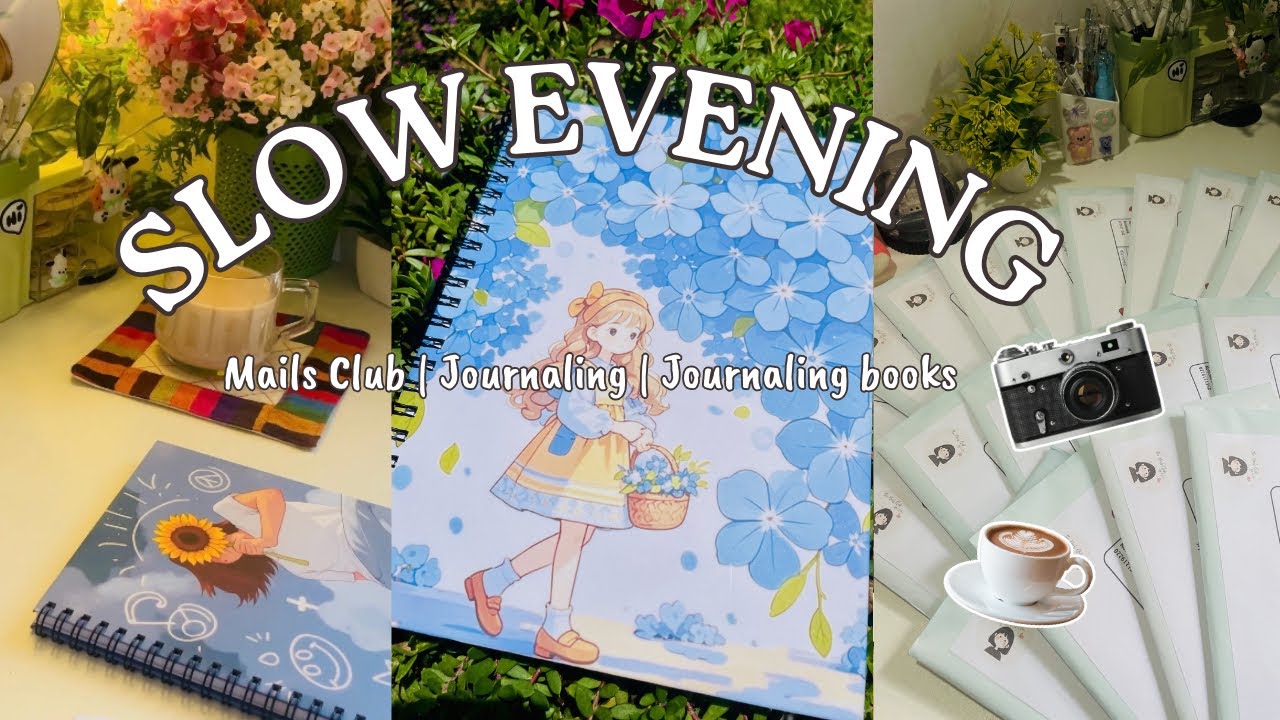 Journaling එක්ක හවස් වරුවක්🍂🍃 | Journaling books වර්ග🌷 | Mails Club✨ #journaling #aestheic  #amor