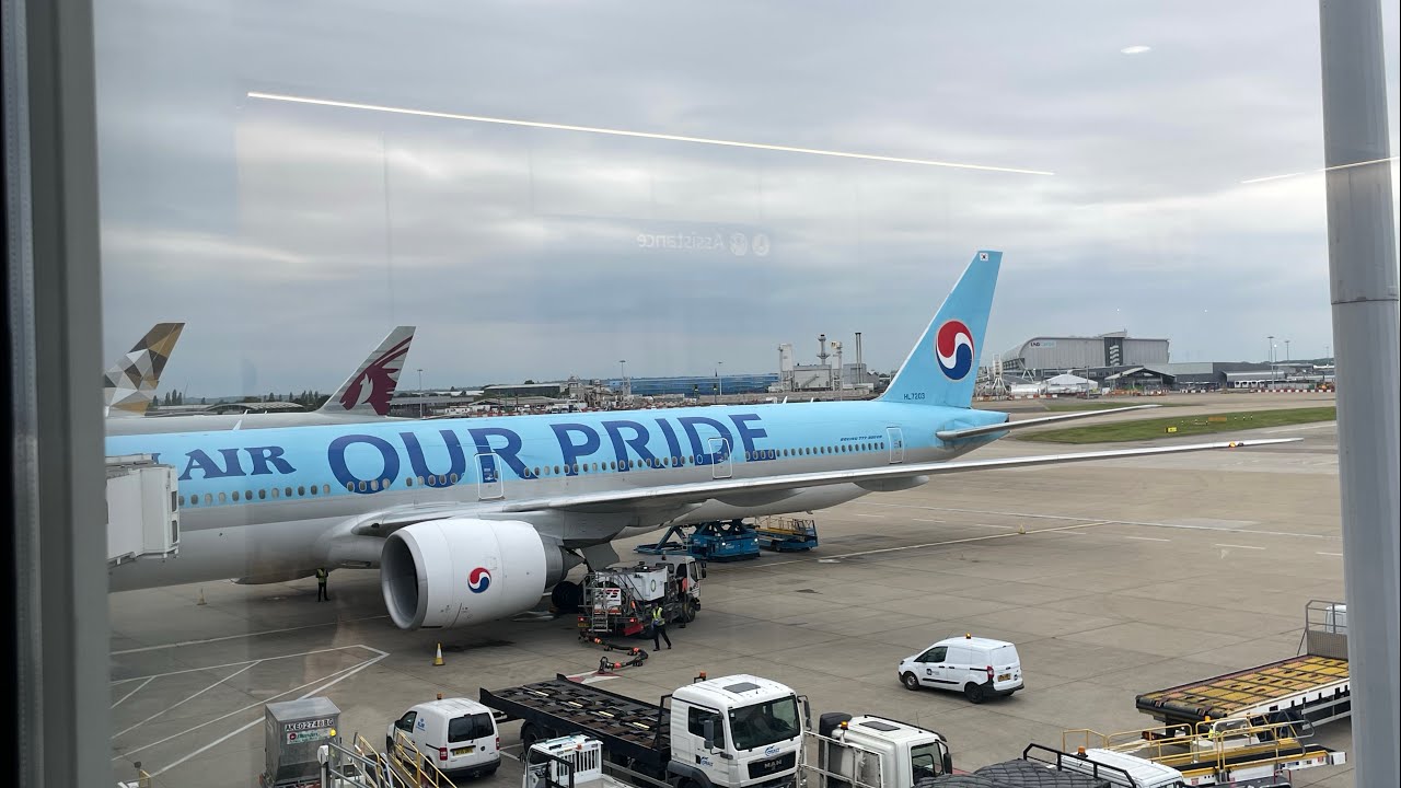 Aviation Ride | Korean Air B777-300ER Economy | London Heathrow - Seoul Incheon 🇬🇧 🇰🇷