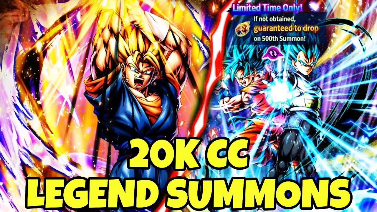 20K Chrono Crystal Summons for LEGEND Super Vegito in Dragon Ball Legends