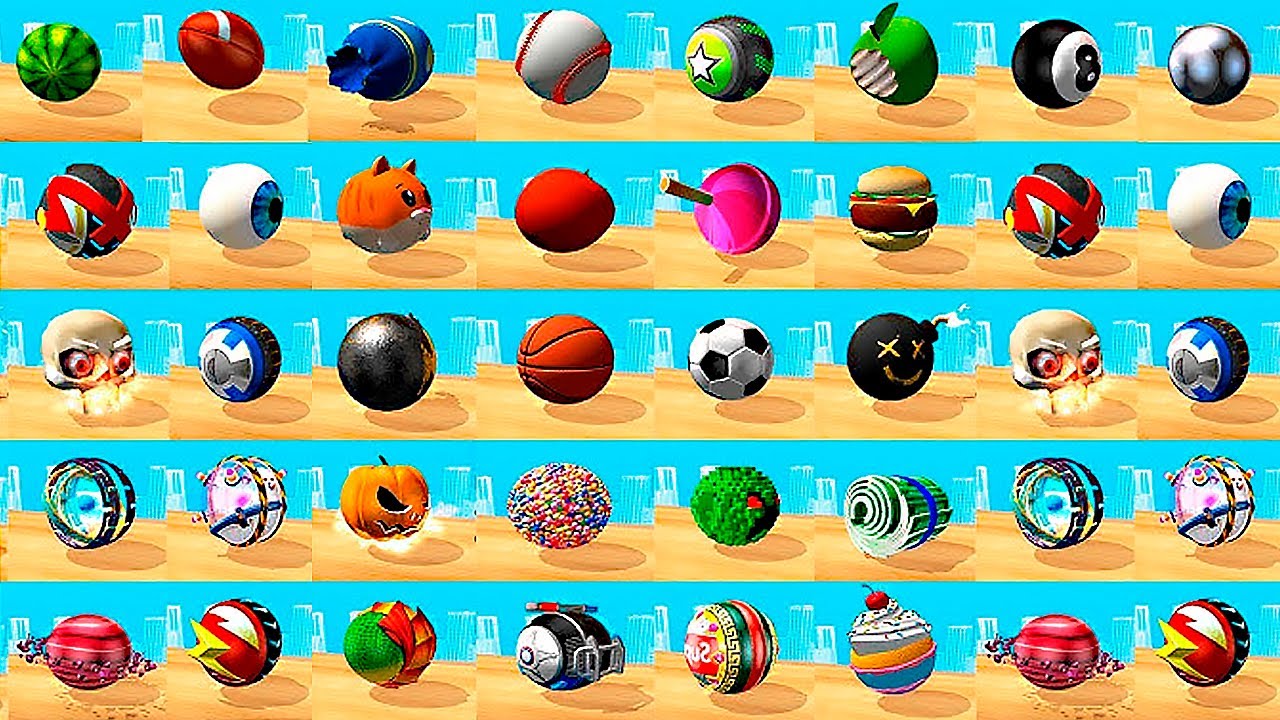 Massive Collect Token Challenge 30+ Balls from Going Balls, Sky Rolling, City Ball & More! Race 1032