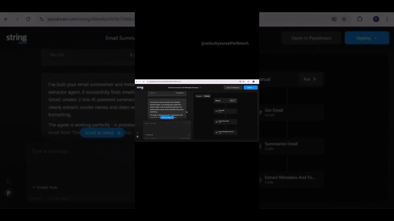 Pipedream ⚡AI Agents 🤖| Automation | Unlock Yourself with Tech 