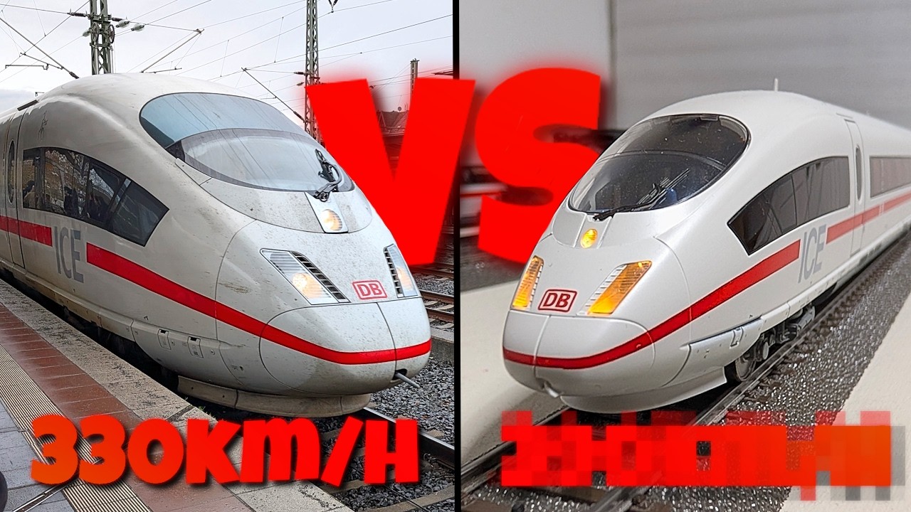 Realität vs Modell: Fahren Modellzüge ZU schnell?