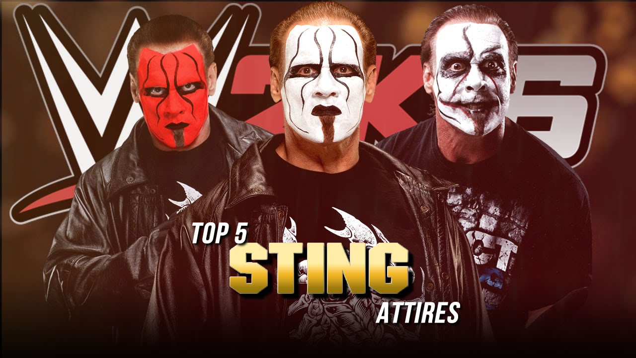 WWE 2K16 - Top 5 Sting Attires (WWE/WCW Nitro/TNA iMPACT!)