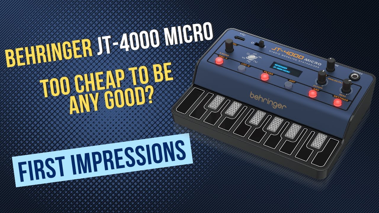 behringer JT-4000 Micro.  Too cheap to be any good?