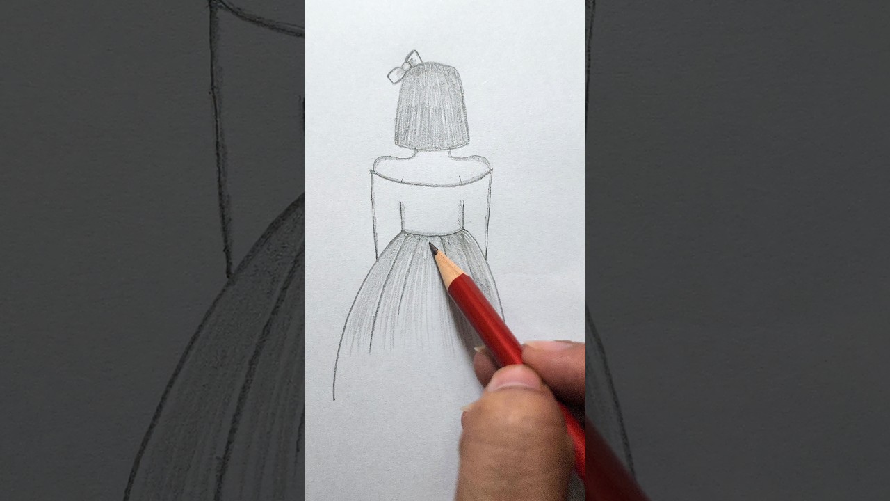 Simple Steps to Draw a Girl Easy #drawing #easydrawing #girldrawing