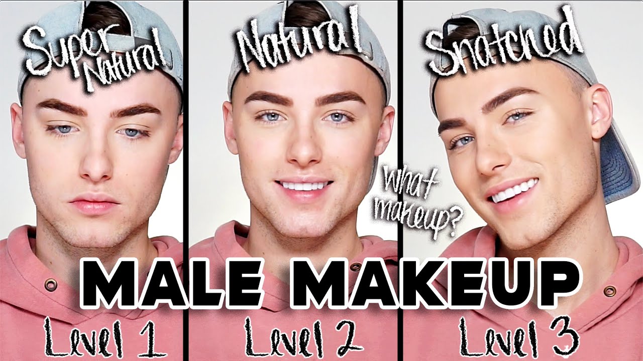 NATURAL MALE MAKEUP ROUTINE - 3 Levels of Makeup