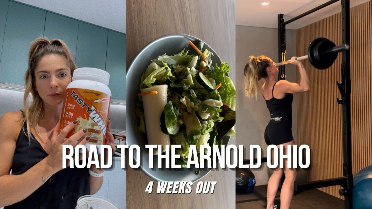 ROAD TO THE ARNOLD OHIO EP. 2 | TUDO QUE EU COMO EM PREP + TREINO DE OMBROS + UNBOXING ADAPTOGEN