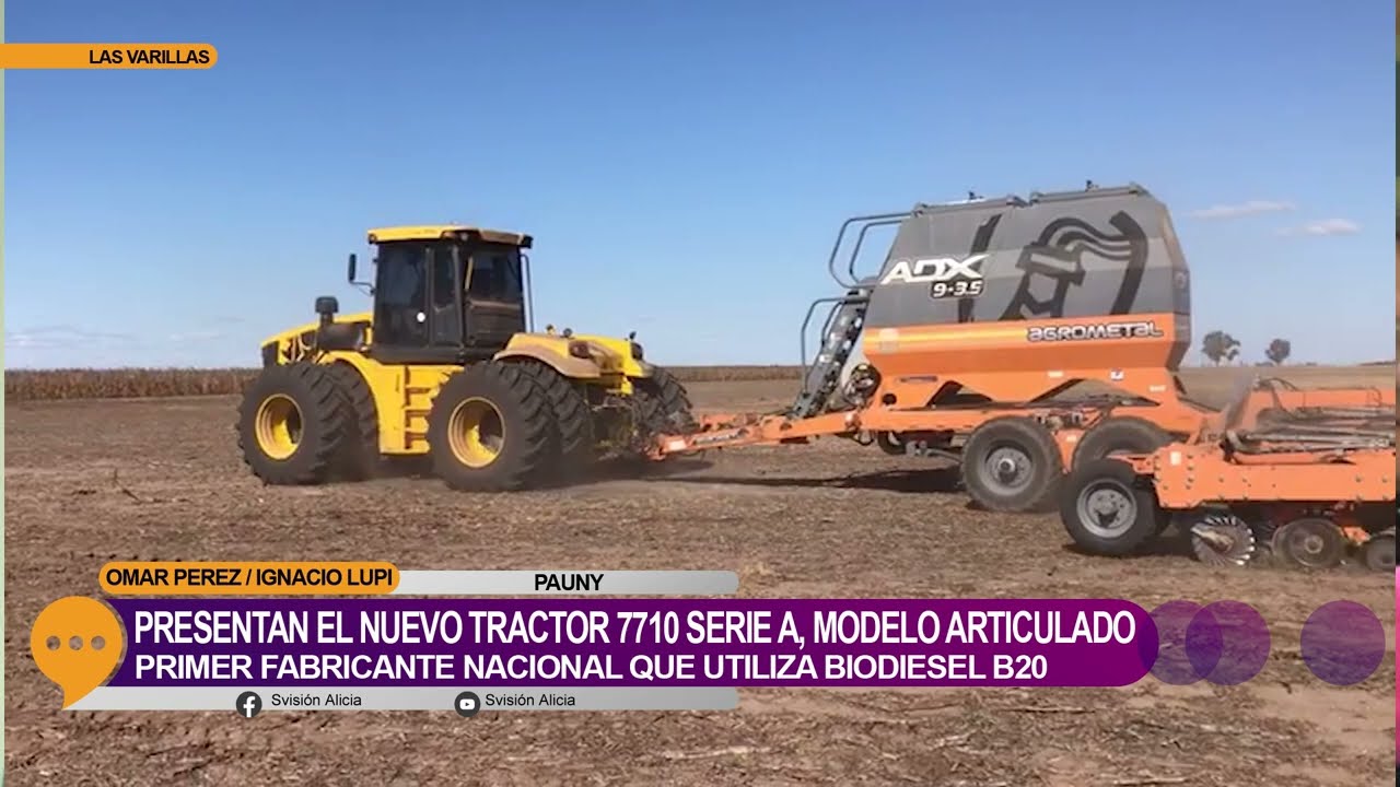 Nuevo tractor 7710 Serie A, modelo articulado de Pauny.