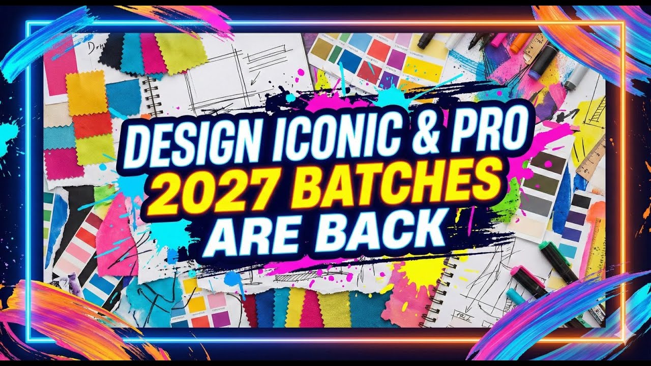 NIFT/NID/UCEED 2027 &ndash; Iconic & Pro Batches RETURN! (Don&rsquo;t Miss)