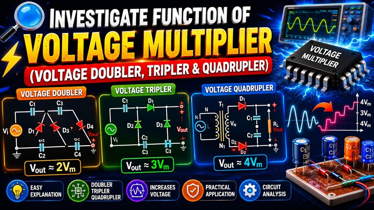Voltage Multiplier Voltage Doubler,Tripler & Quadrupler | Electrical Knowledge