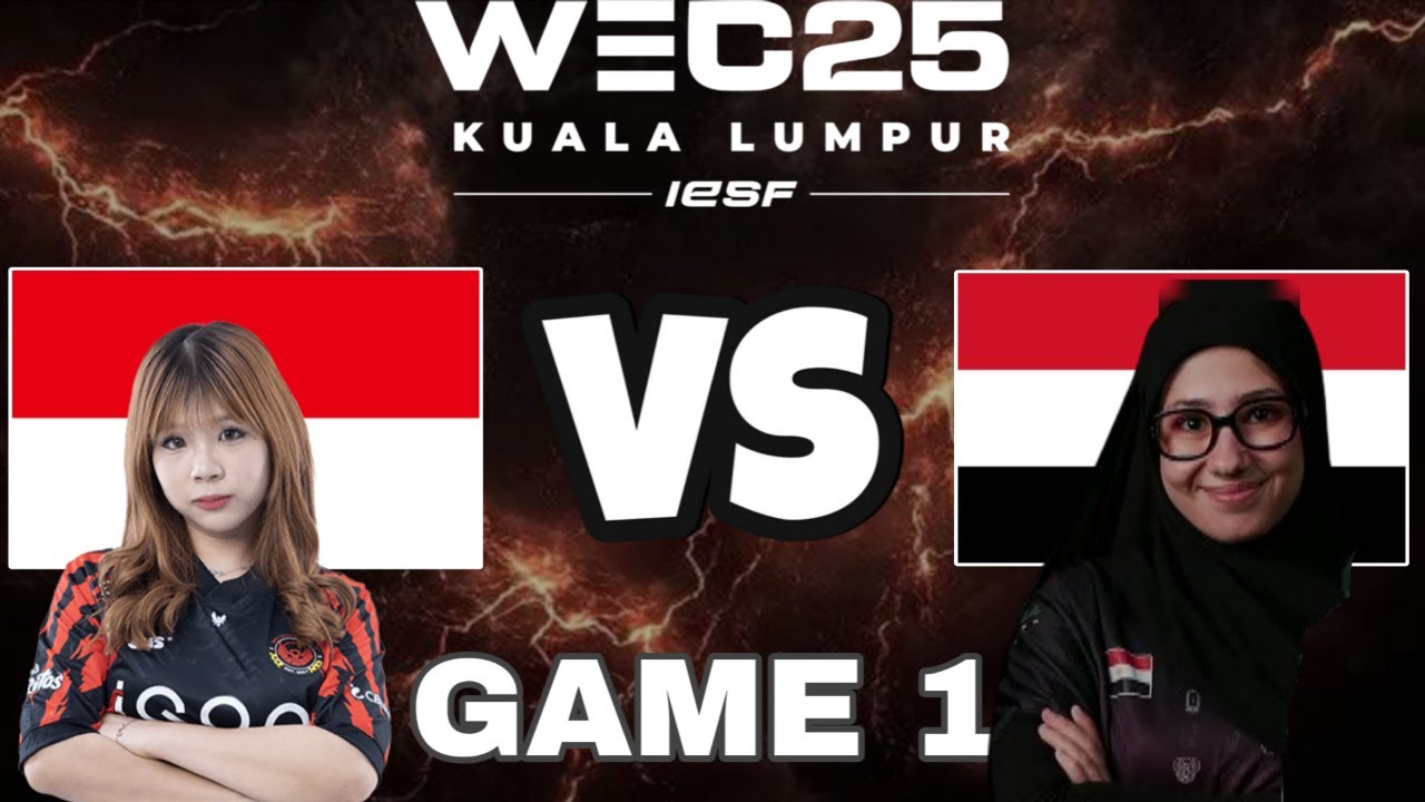 [GAME 1] INDONESIA vs EGYPT IESF WEC25 | INA vs EGY