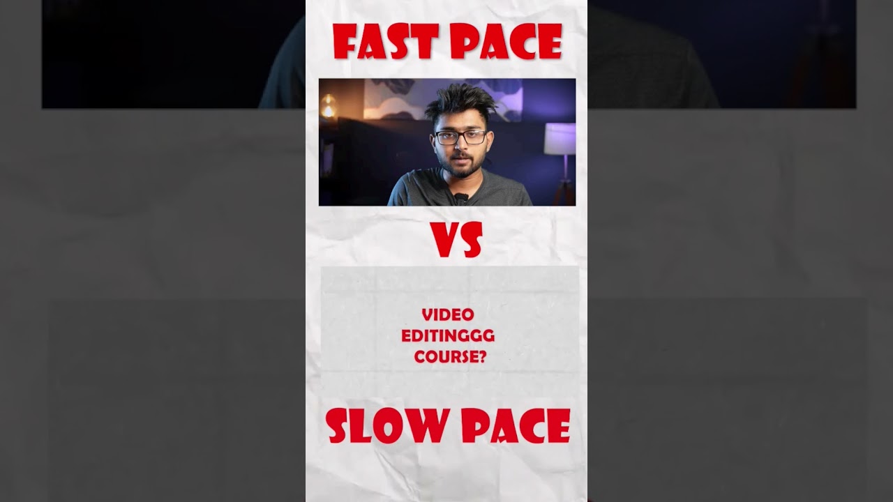 Slow Pace VS Fast Pace Editing.@TharunSpeaks.