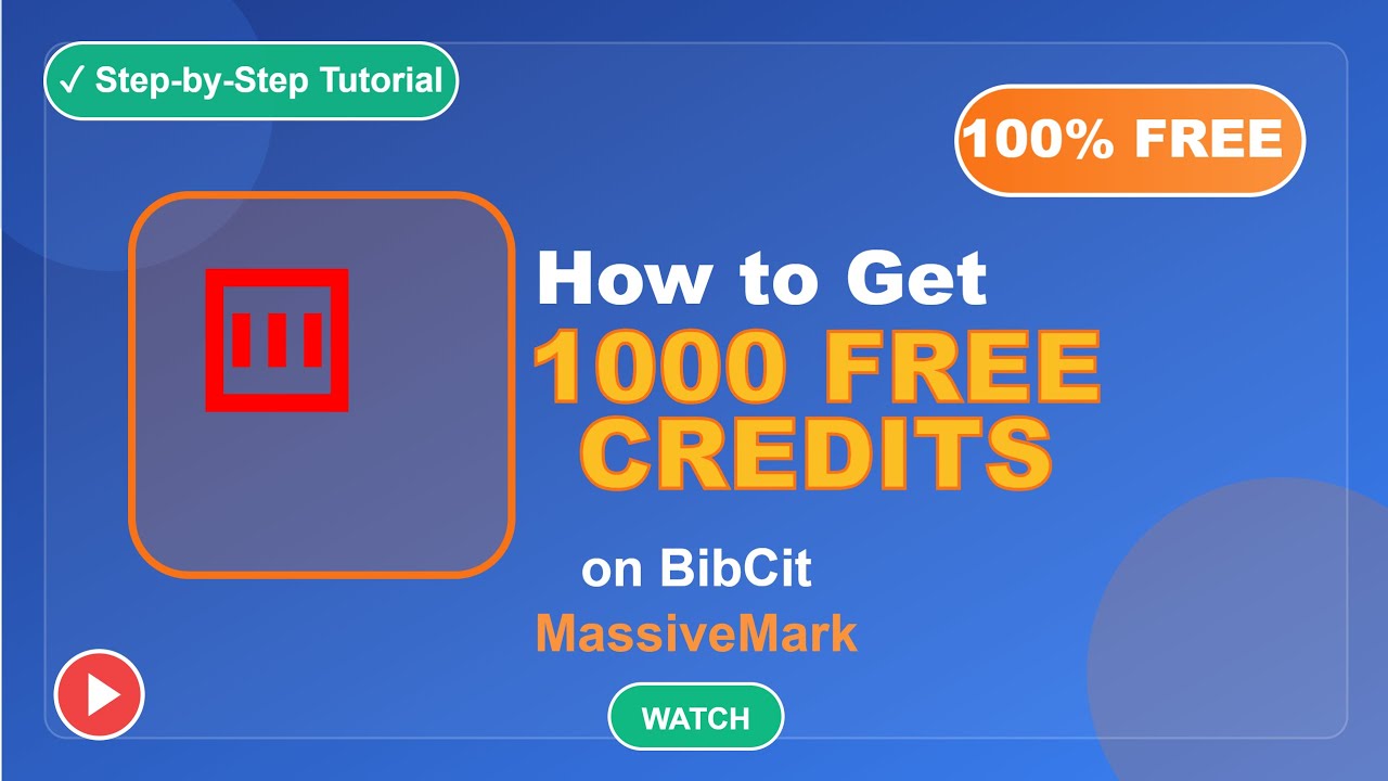 How to Get FREE Credits to Use BibCit MassiveMark for FREE | Claim 1000 Free Credits Now