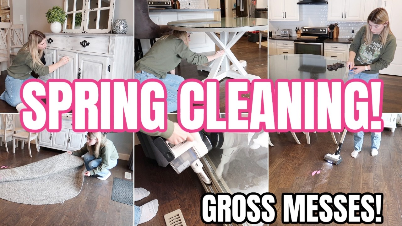 SPRING CLEAN WITH ME 2026 | DEEP CLEANING MOTIVATION | GROSS MESSES
