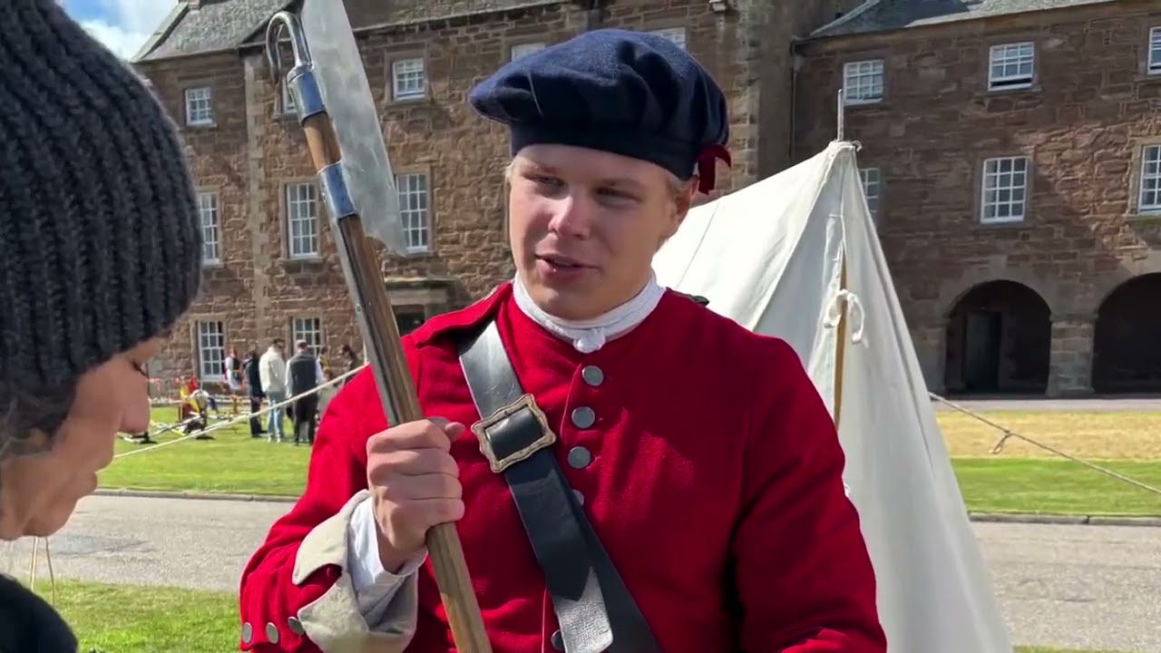 Pt4 a Scottish re enactment in Scotland!  