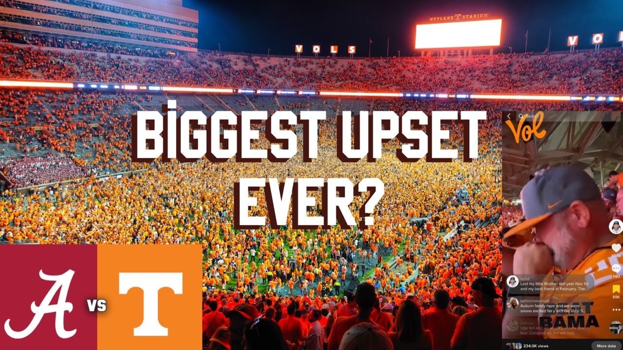#3 ALABAMA vs #6 TENNESSEE (Biggest Upset Ever?) 2022