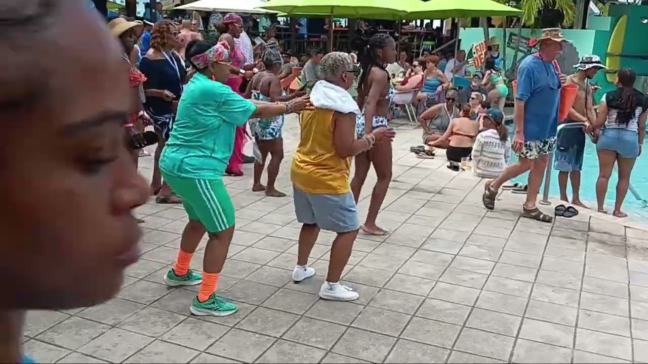 Hot line dance in Margaritaville
