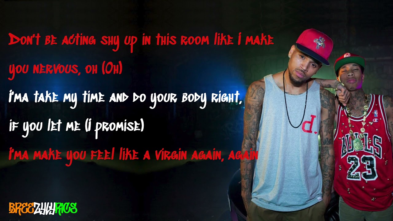 Chris Brown & Tyga - Like a Virgin Again [LYRIC VIDEO]