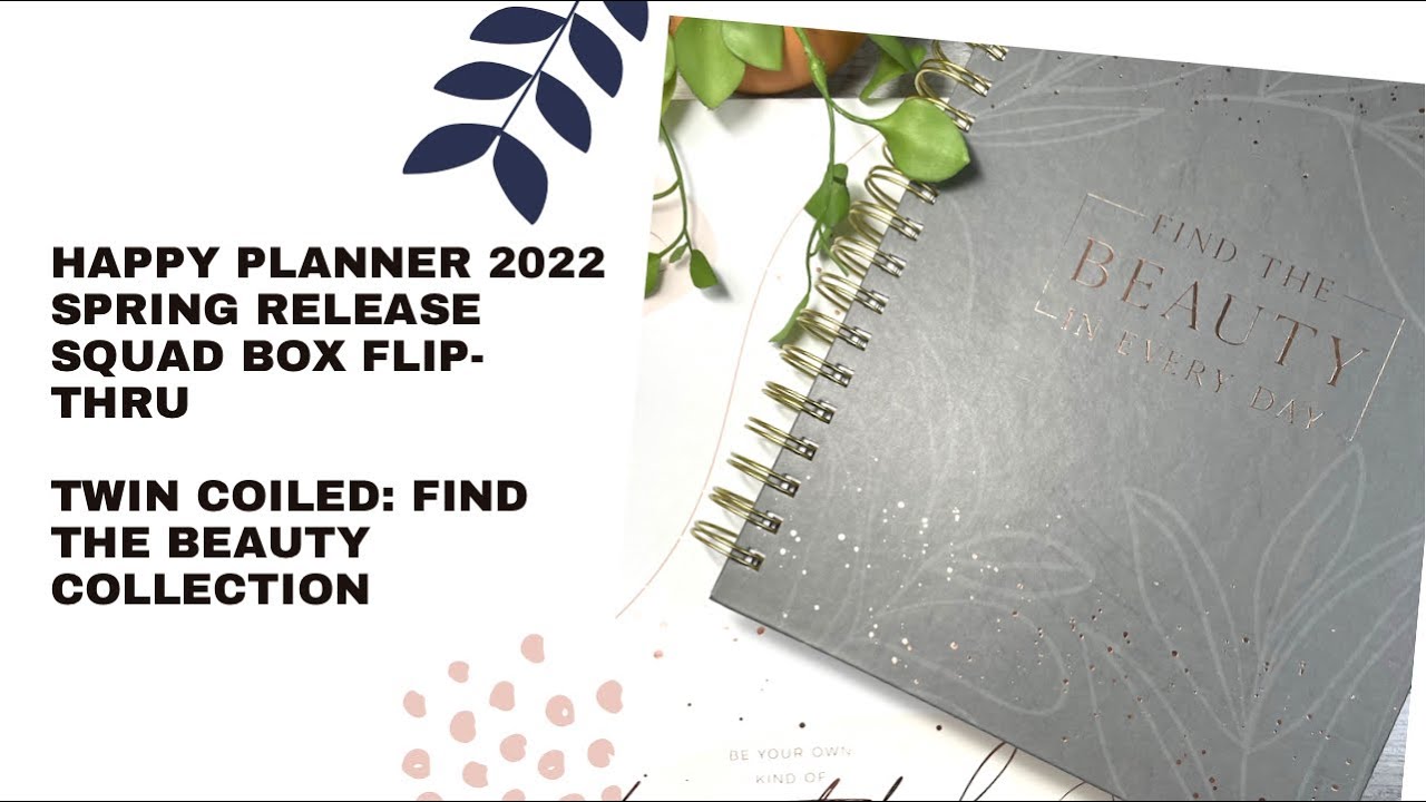 Happy Planner Twin Coiled Find the Beauty Collection Flip-Thru