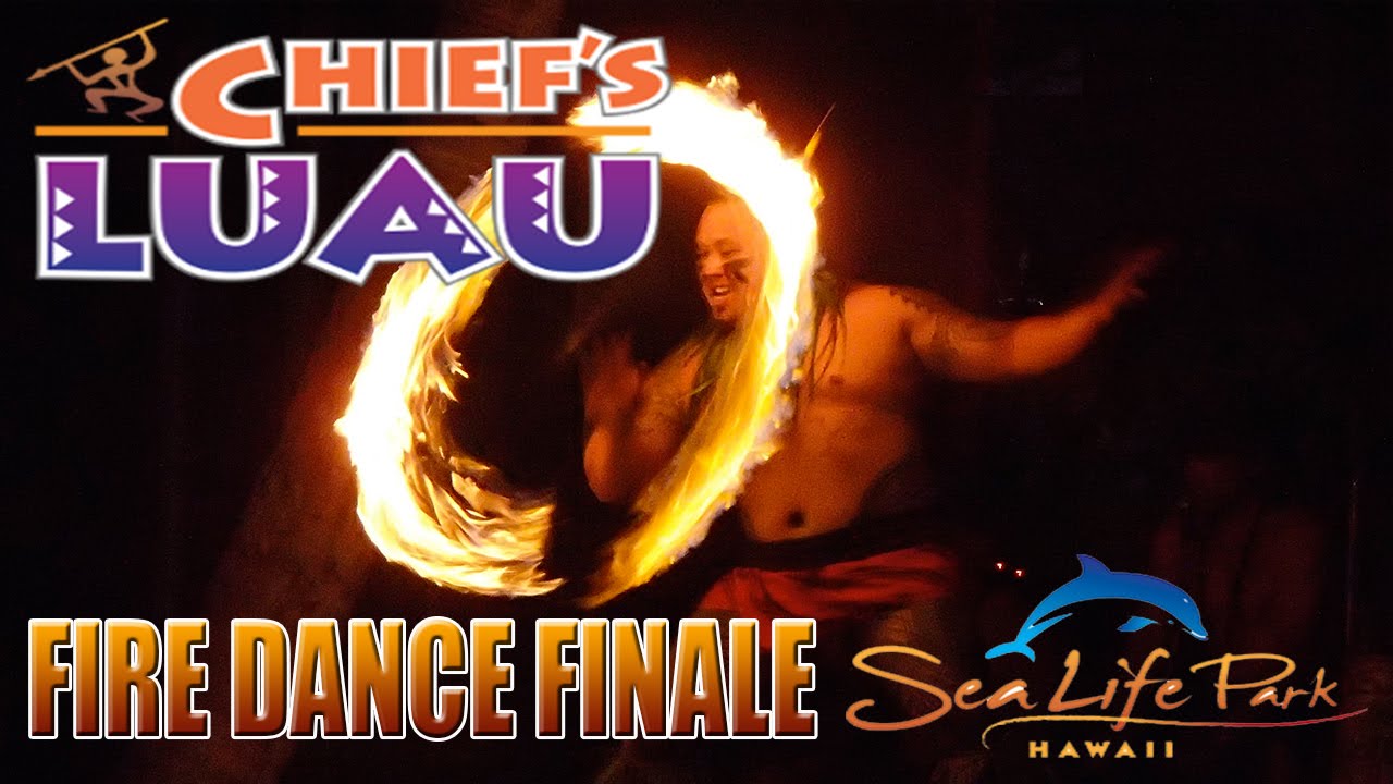 Chief's Luau Fire Dance Finale (Sea Life Park - O'ahu, Hawaii) 11-4-15