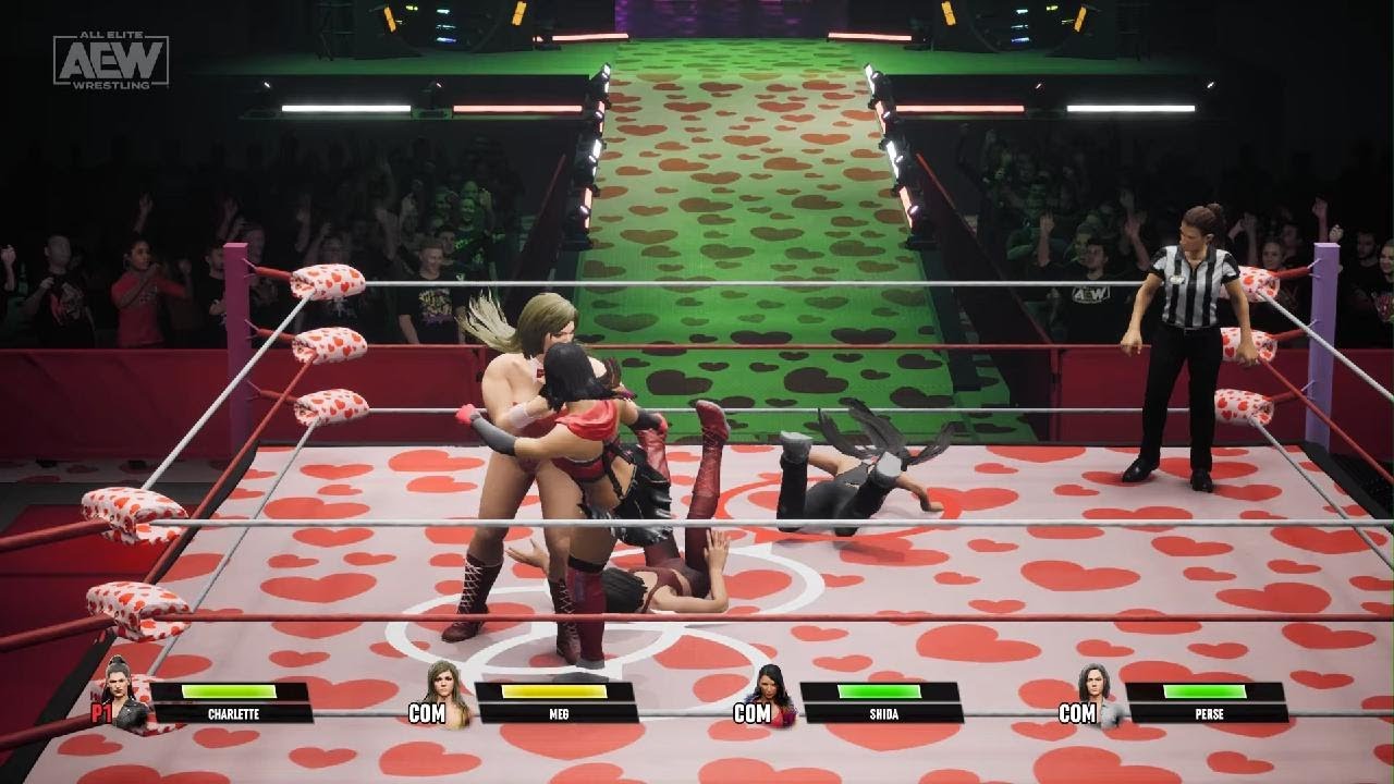 AEW: Fight Forever HikaruShida vs Charlette Renegade vs Megan Bayne vs Persephone
