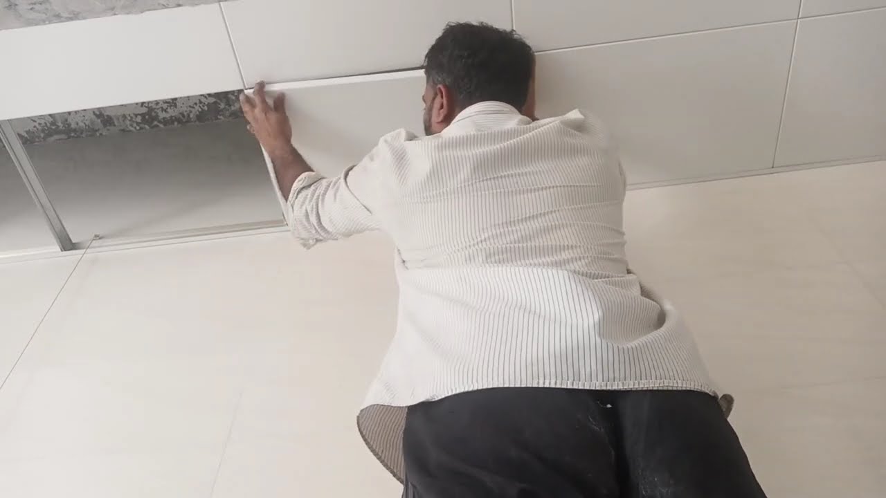 Kitchen aluminium false ceiling 60*60 how to make_. and panel light fitting