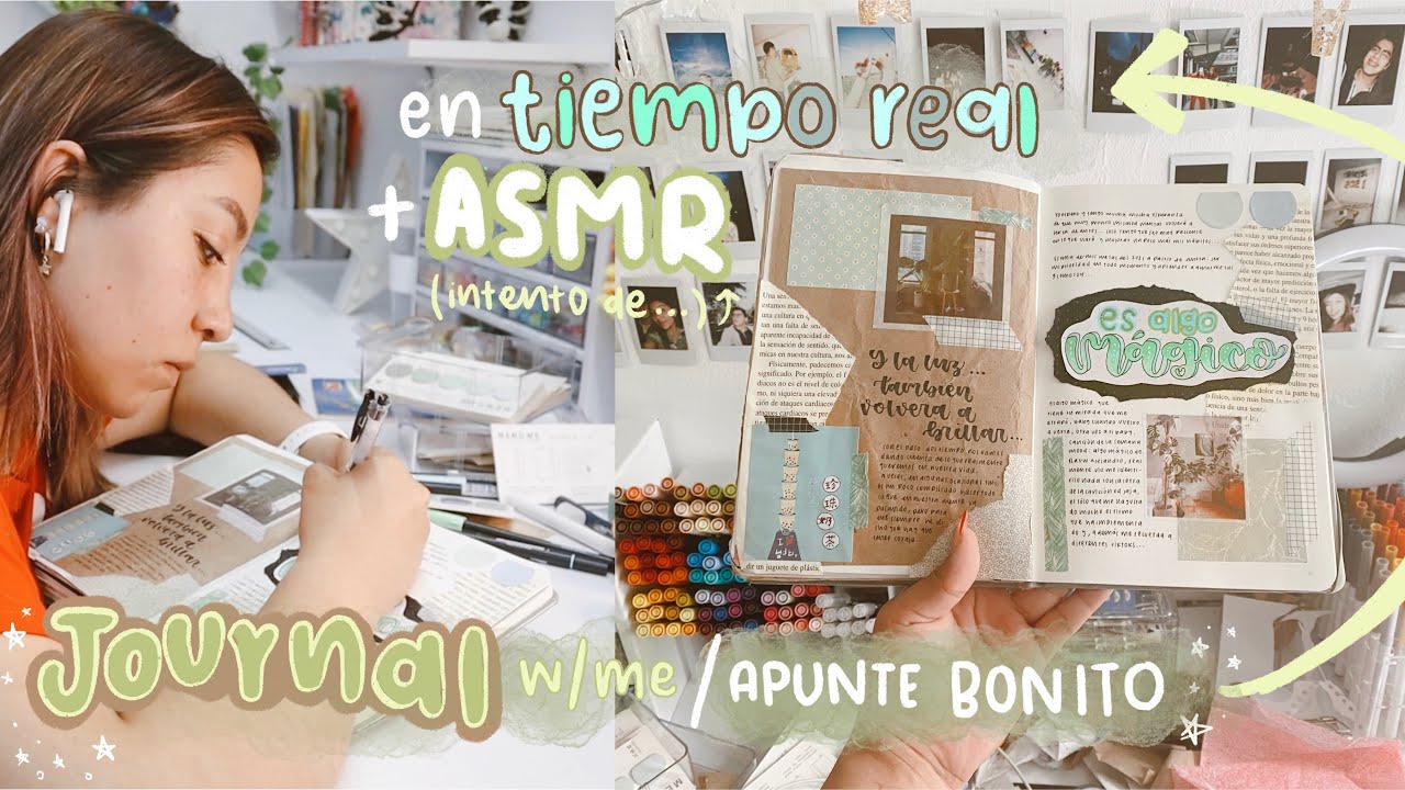 apunte bonito / journal with me TIEMPO REAL (intento de ASMR) 🤠✨