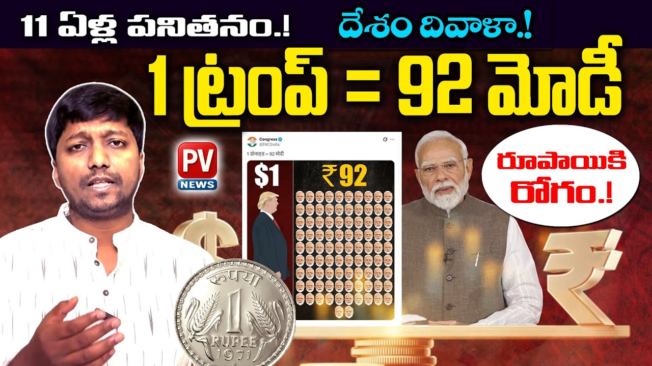 🔥మోడీ మోడల్.. దేశం ఆగం.! Modi Inefficiency And Rupee Fall Story Explained