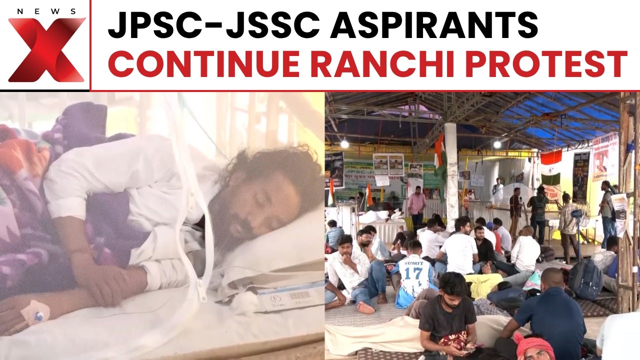 JPSC-JSSC Protest Continues In Ranchi After Second Round Of Talks Ends In Deadlock
