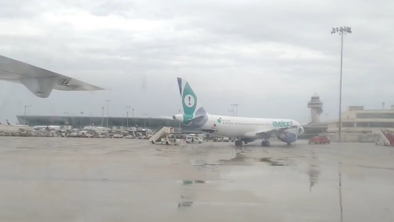 Aterrizaje de un ATR 72-201 de Swiftair en Palma de Mallorca con origen Ibiza (24/05/2019)
