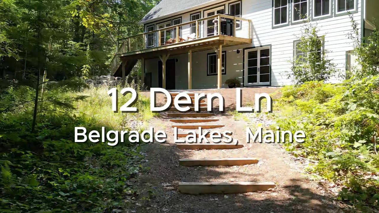 Video tour of 12 Dern Ln, Belgrade Lakes, Maine